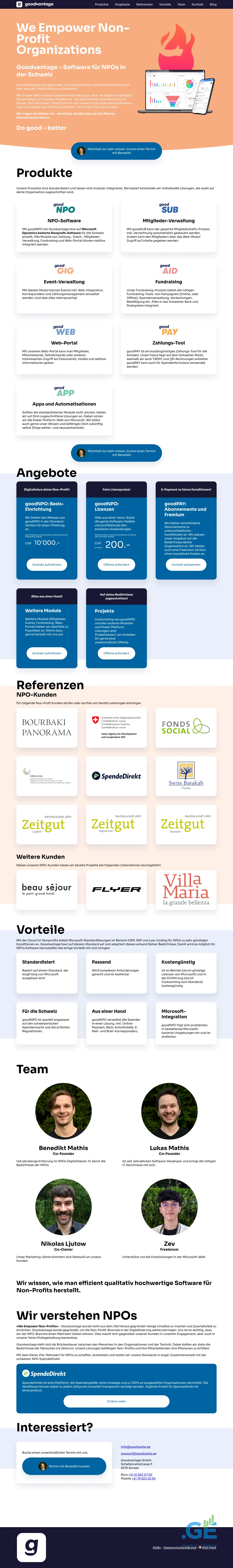 Screenshot of the site goodvanta.ge