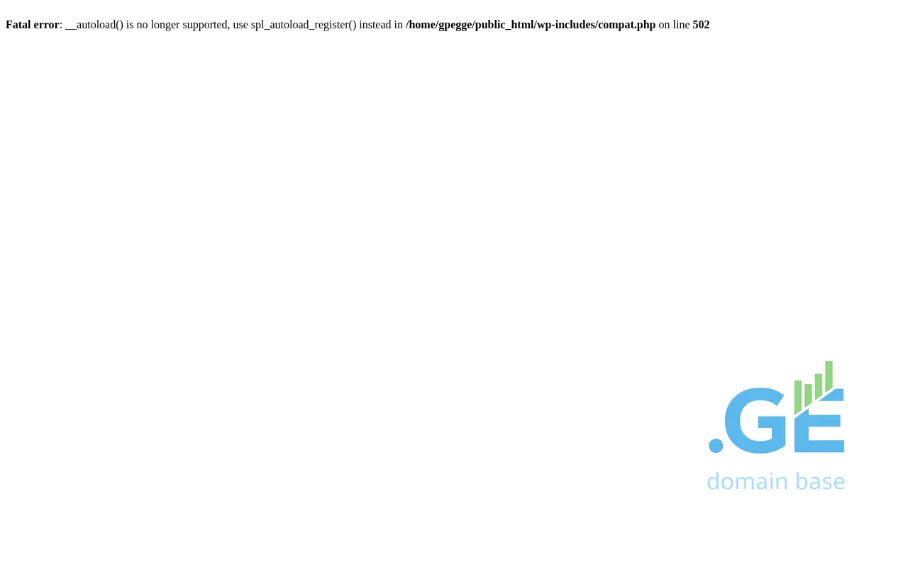 Screenshot of the site gpeg.ge