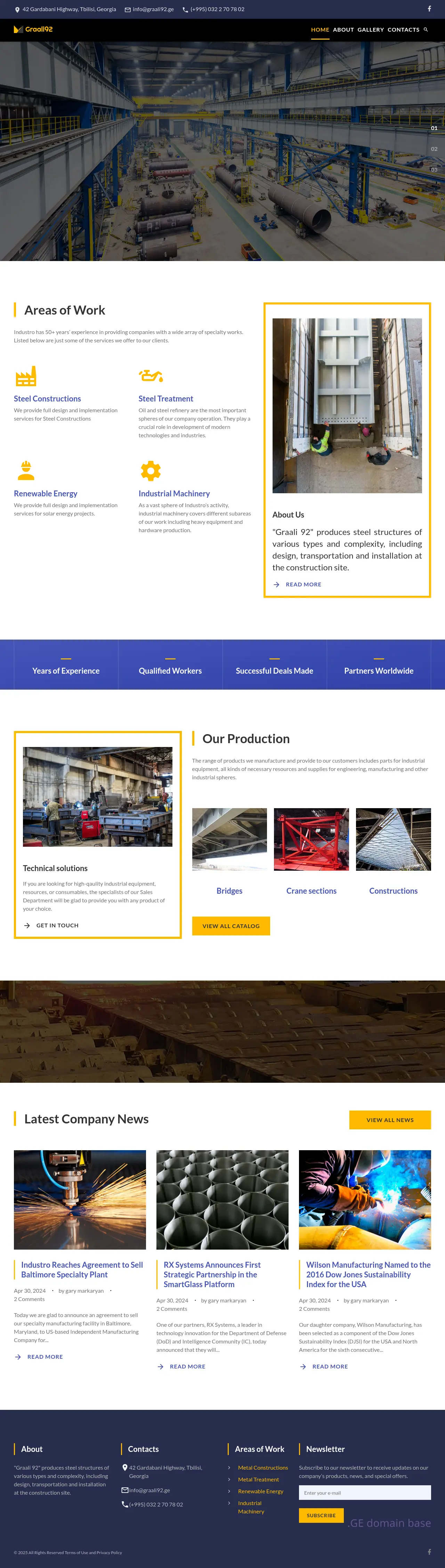 Screenshot of the site graali92.ge