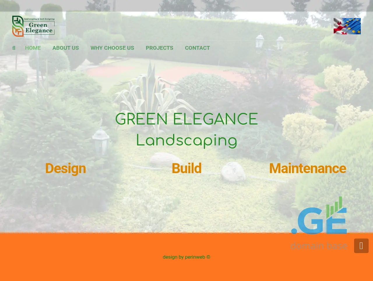 Screenshot of the site greenelegance.ge