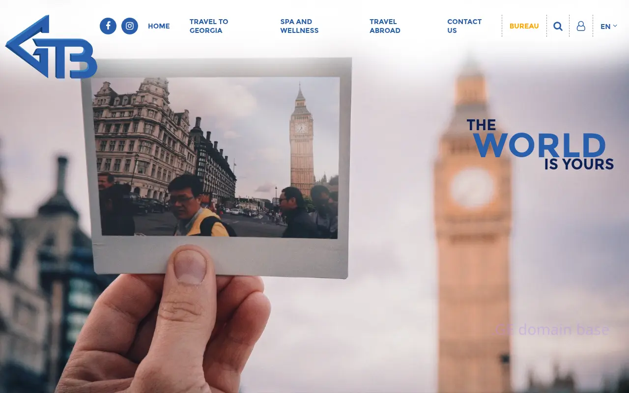 Screenshot of the site gtb.ge