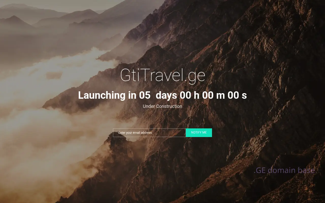 Screenshot of the site gtitravel.ge
