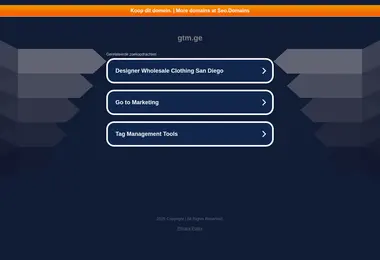 Screenshot of gtm.ge