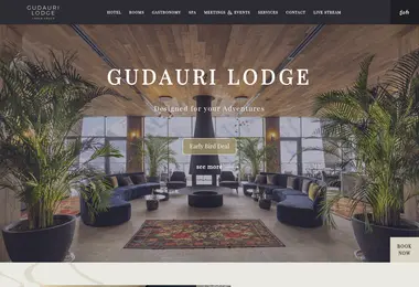 Screenshot of gudaurilodge.ge