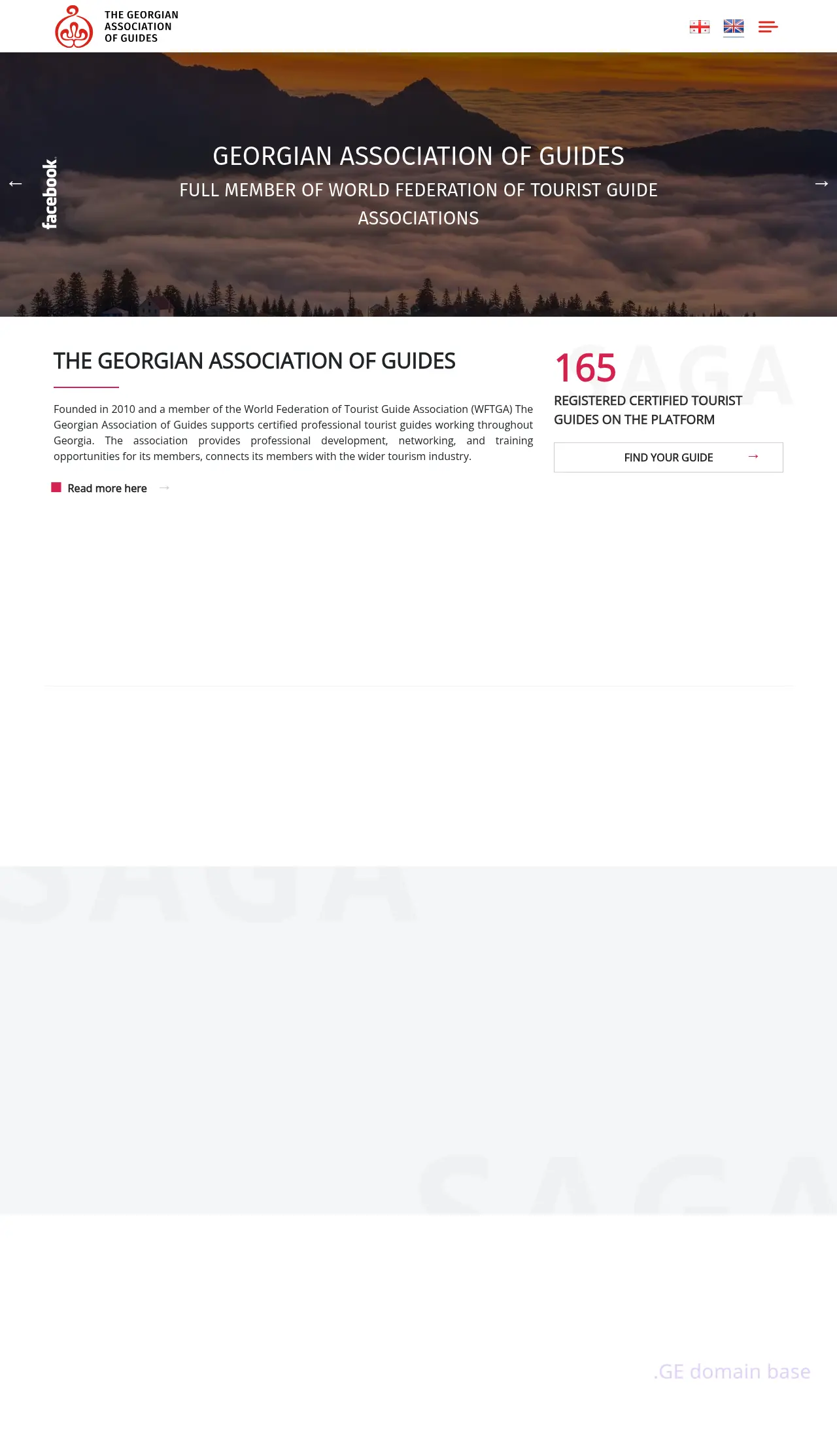 Screenshot of the site guides.ge