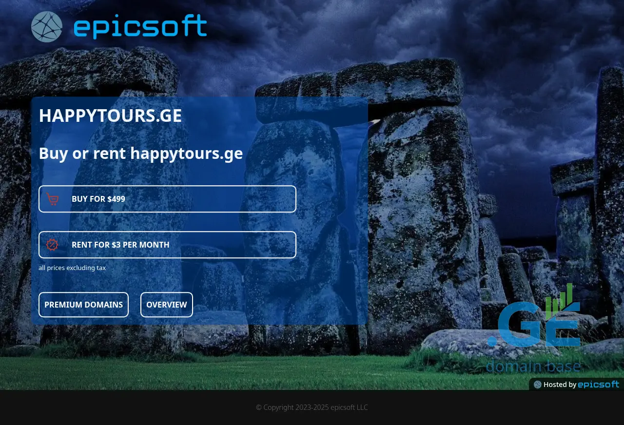 Screenshot of the site happytours.ge