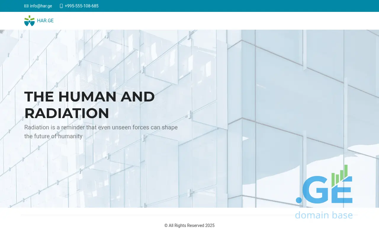 Screenshot of the site har.ge