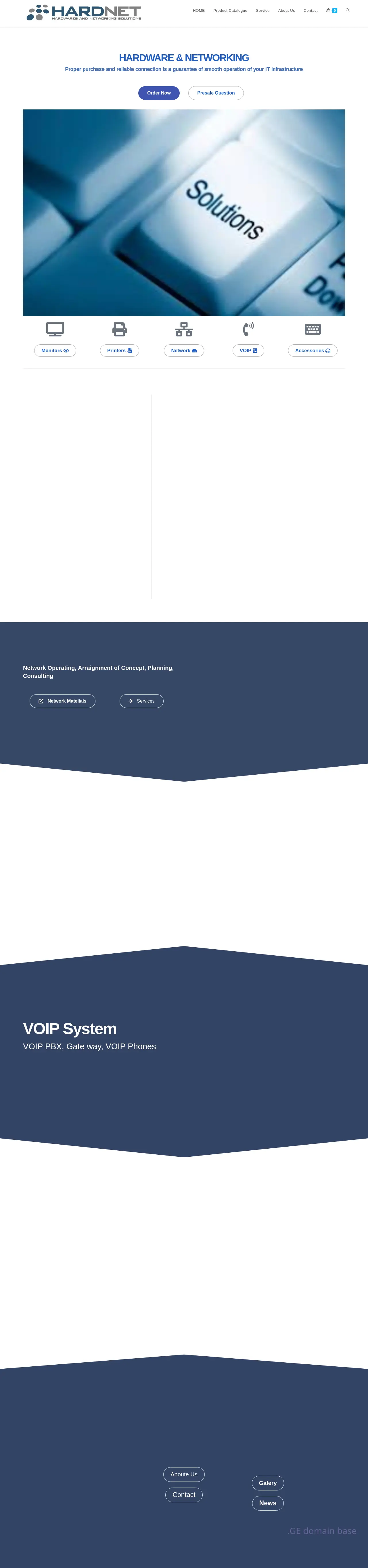 Screenshot of the site hardnet.ge