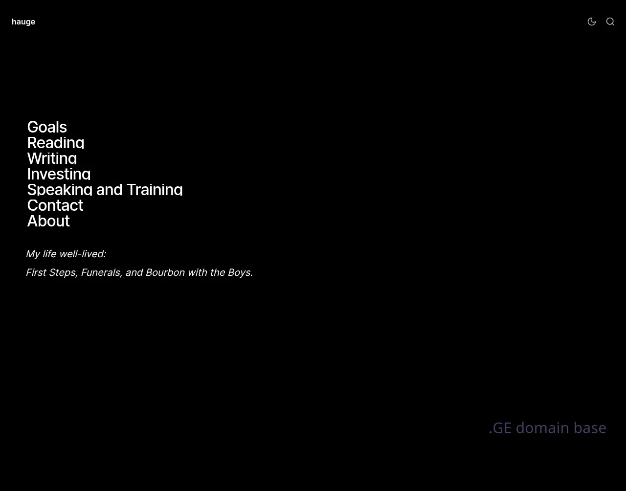 Screenshot of the site hau.ge