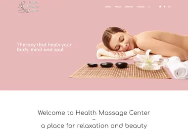 Скриншот healthmassagecenter.ge