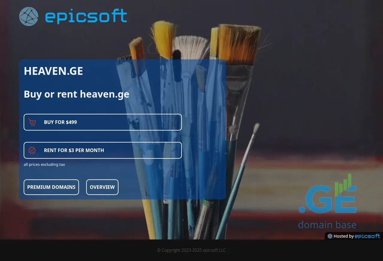 Screenshot of the site heaven.ge