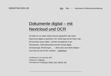 Screenshot of heg.ge