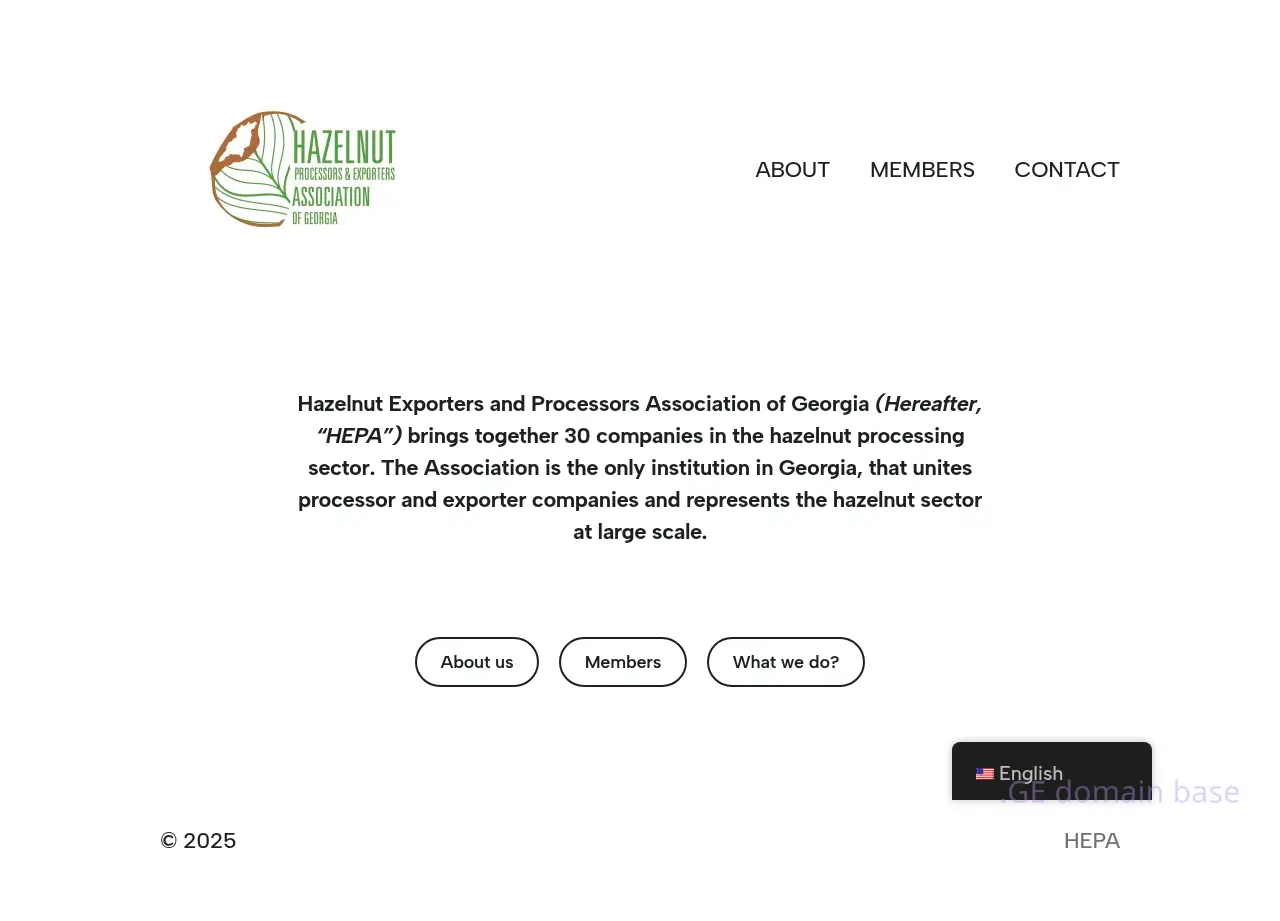 Screenshot of the site hepa.ge