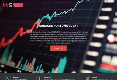 Screenshot of heritagesecurities.ge