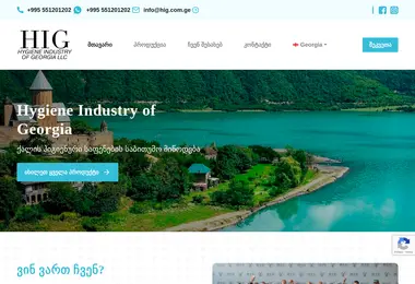 Screenshot of hig.com.ge