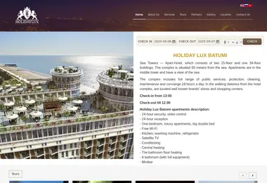 Screenshot of holidaylux.ge