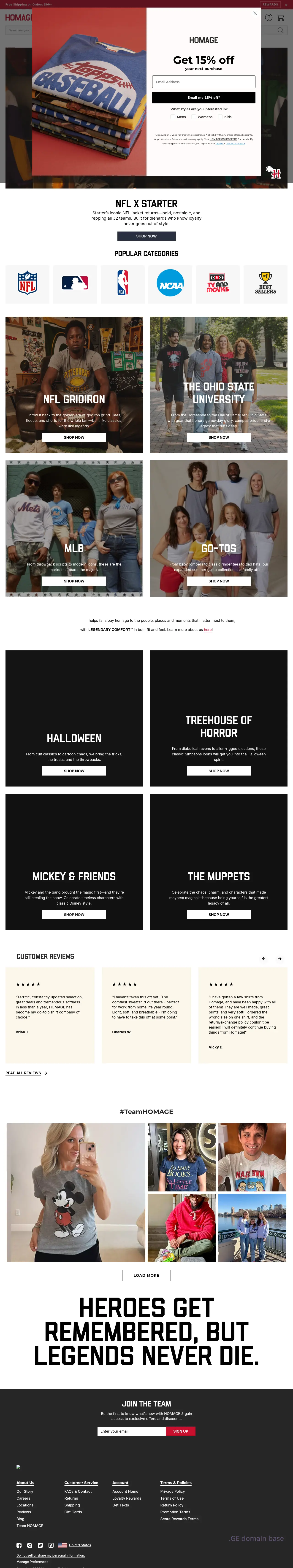 Screenshot of the site homa.ge