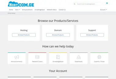 Screenshot of hostcom.ge