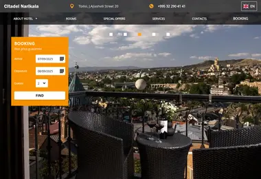 hotel-citadel.ge-ის ეკრანის სურათი