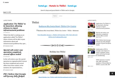 Screenshot of hotel.ge