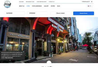 Screenshot of hotelchao.ge