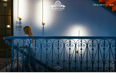 hotelheritage.ge-ის ეკრანის სურათი
