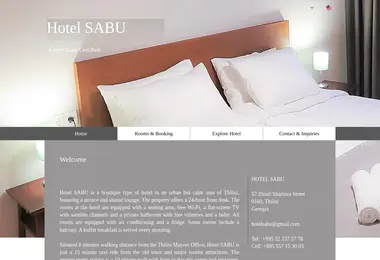Screenshot of hotelsabu.ge