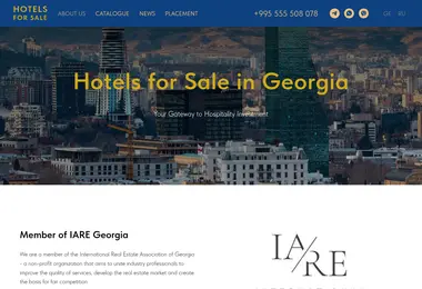 Скриншот hotelsforsale.ge