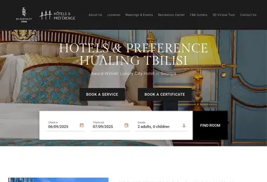 Screenshot of hotelspreference.ge