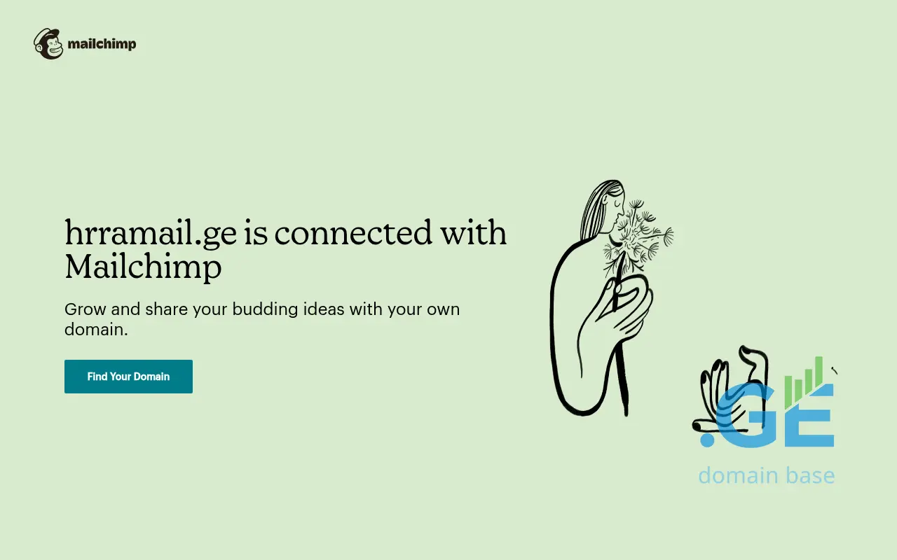 Screenshot of the site hrramail.ge