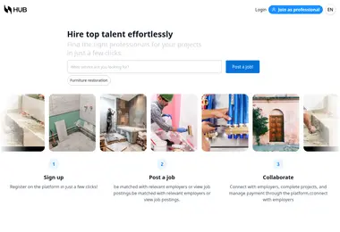 Screenshot of hub.ge