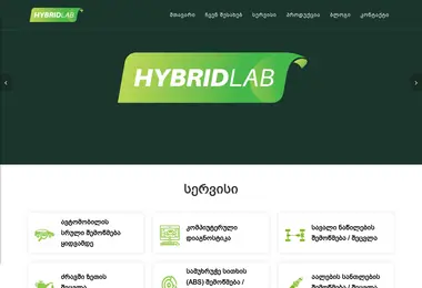 Screenshot of hybridlab.ge