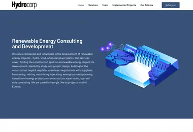 Screenshot of hydrocorp.ge
