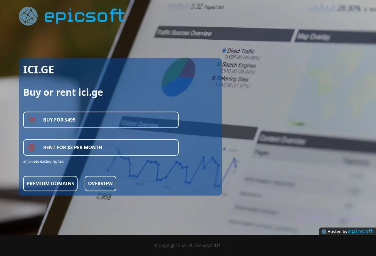Screenshot of the site ici.ge