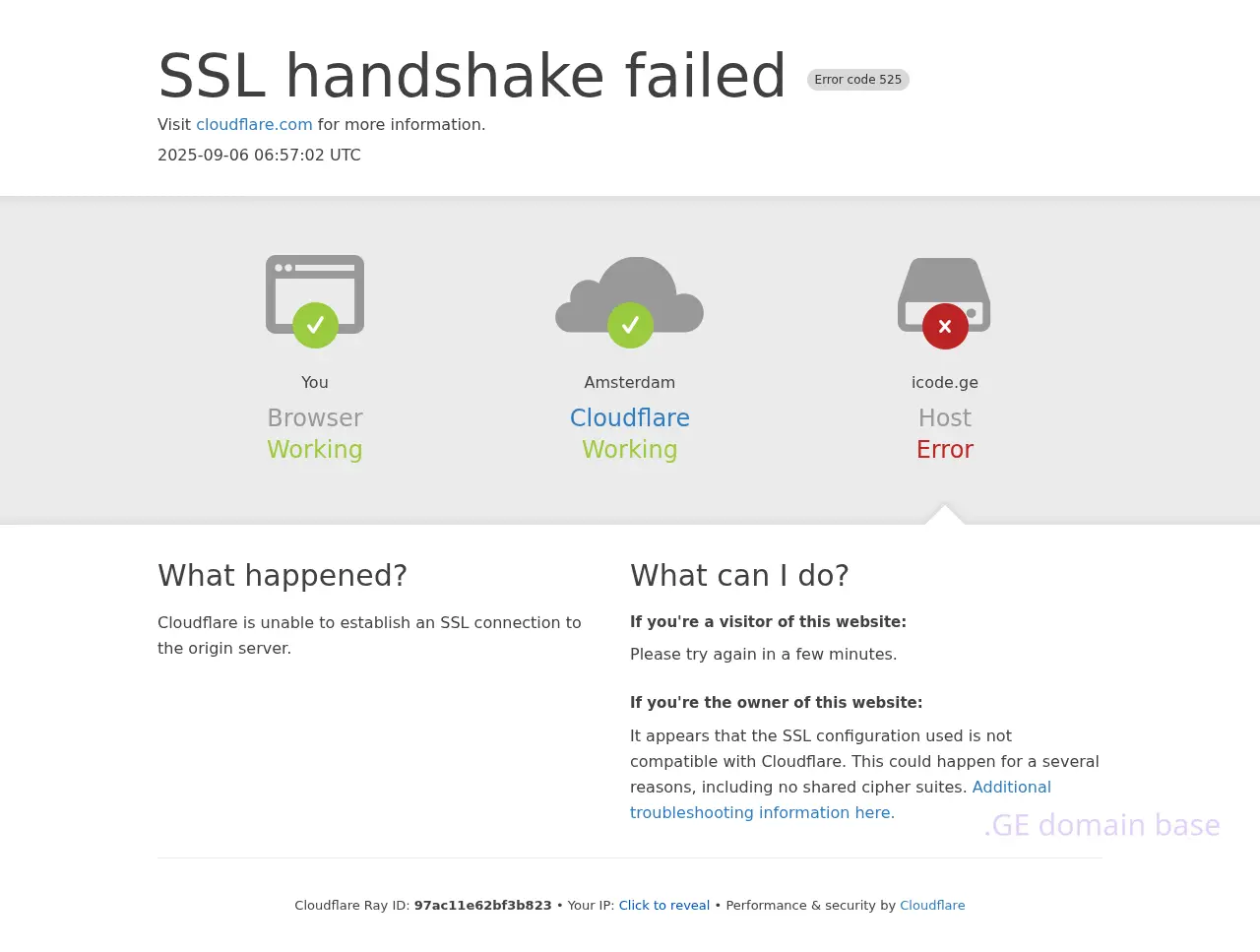 Screenshot of the site icode.ge