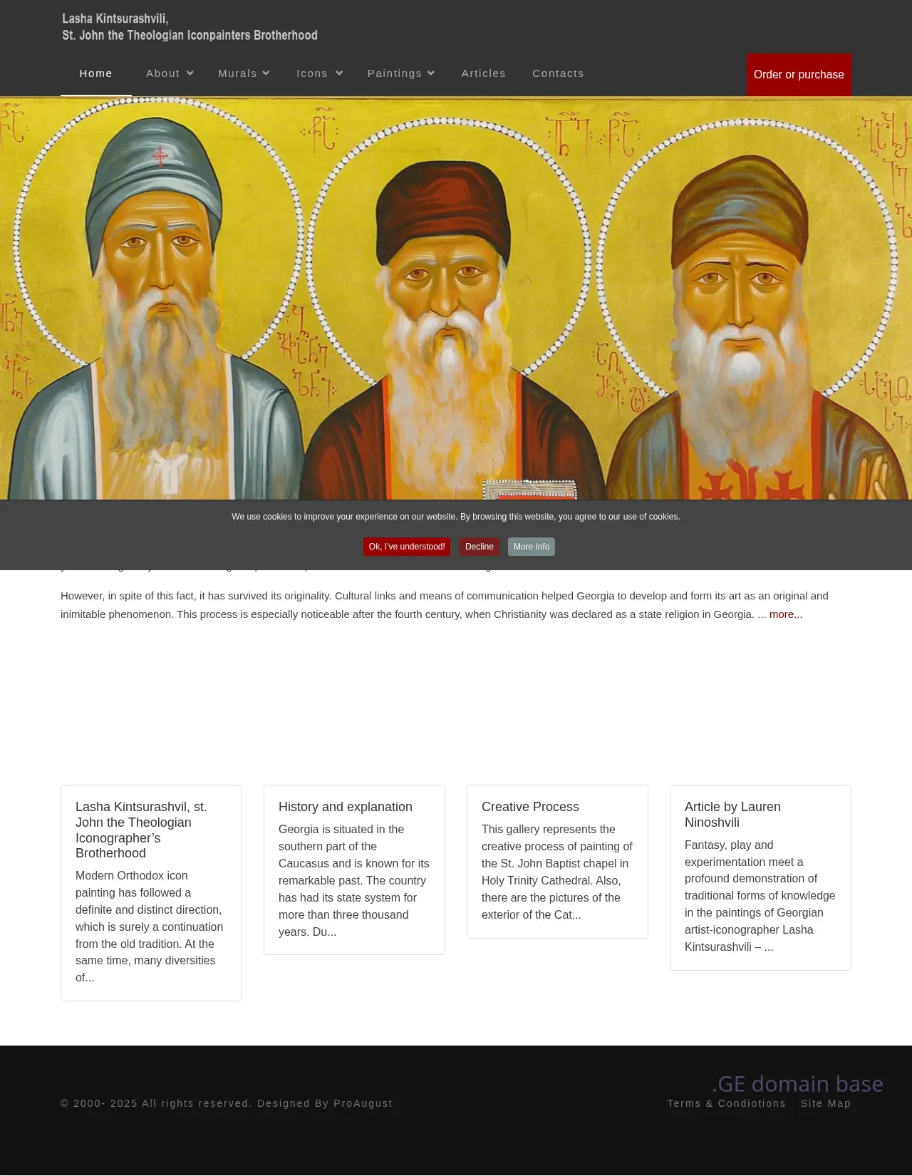 Screenshot of the site iconpainter.ge
