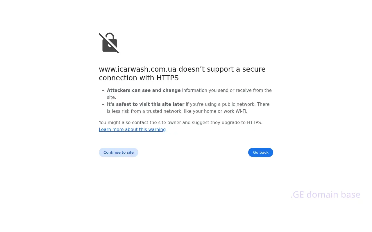 Screenshot of the site icw.ge