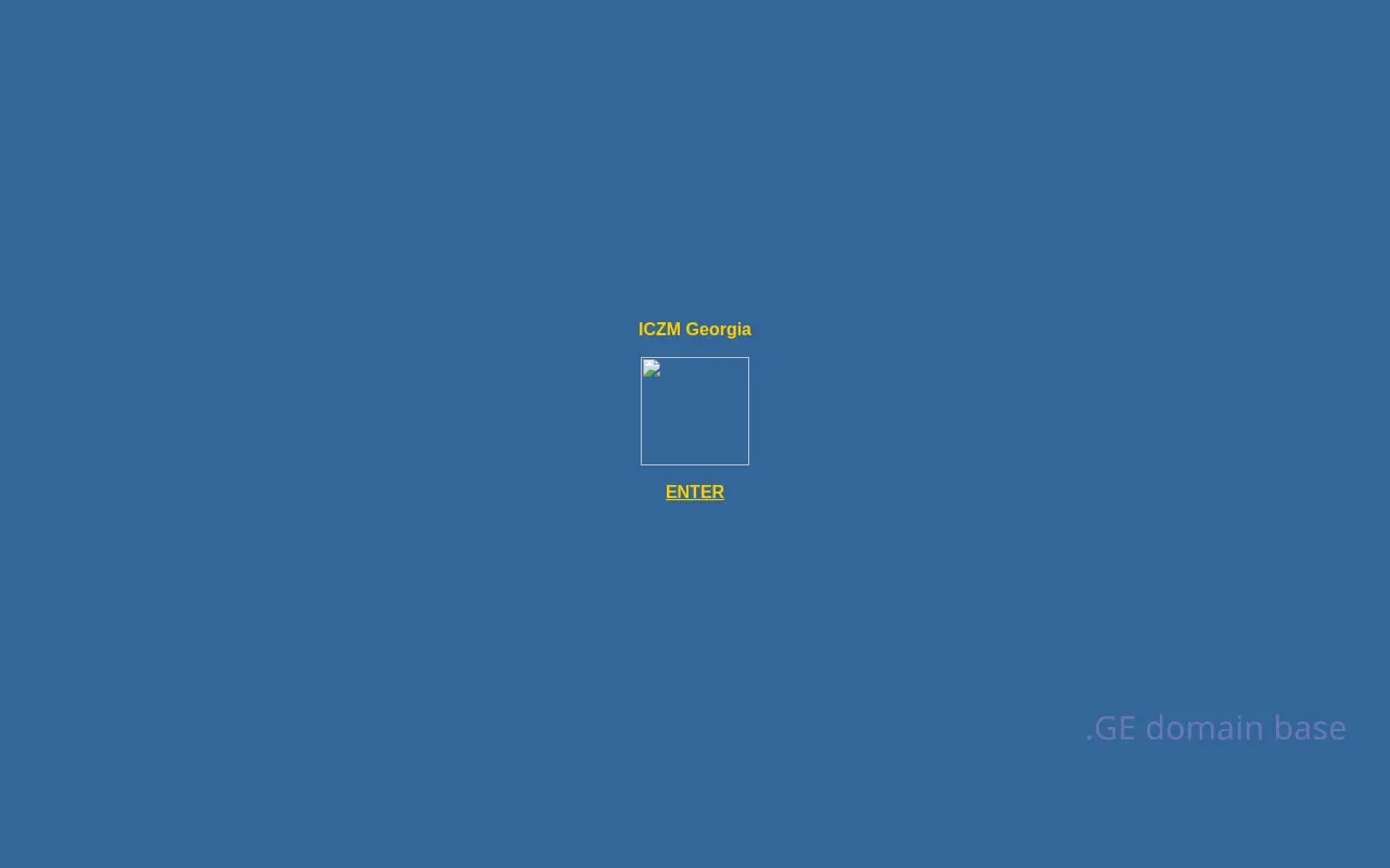 Screenshot of the site iczm.ge