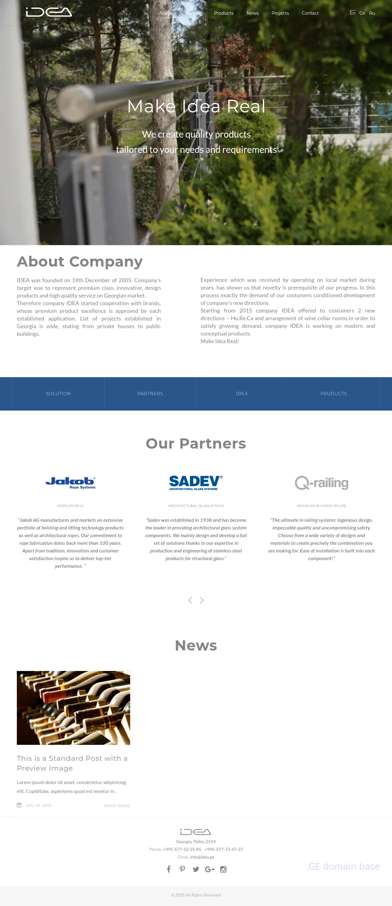 Screenshot of the site idea.ge