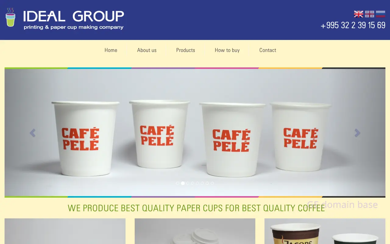 Screenshot of the site idealgroup.ge