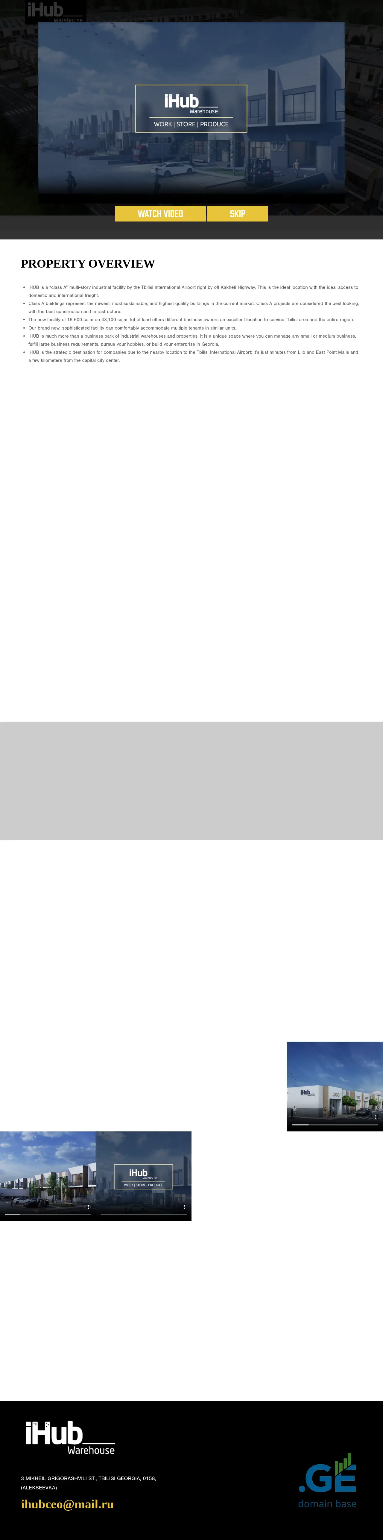 Screenshot of the site ihub.ge