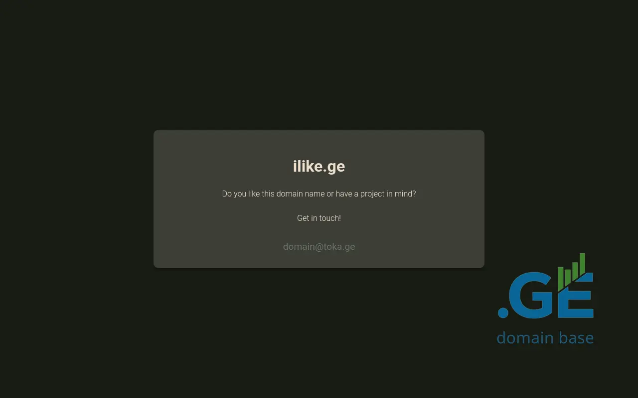 Screenshot of the site ilike.ge