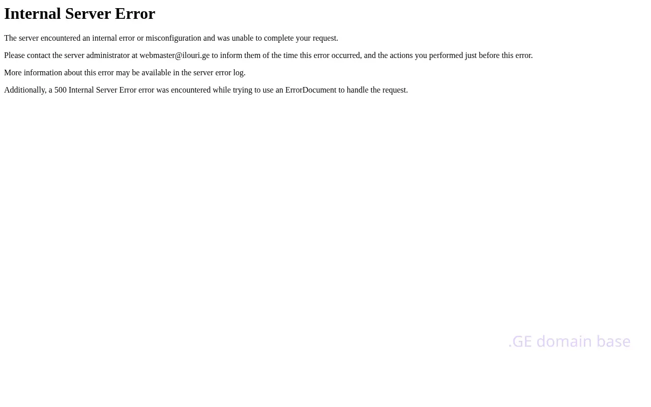 Screenshot of the site ilouri.ge