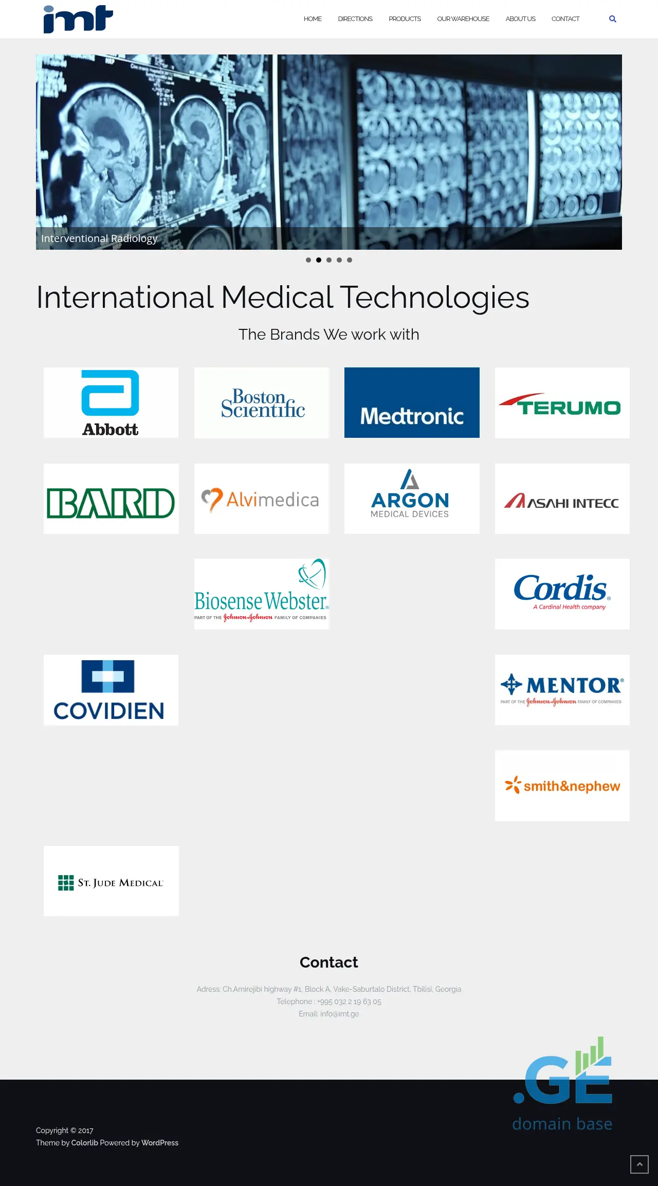 Screenshot of the site imt.ge