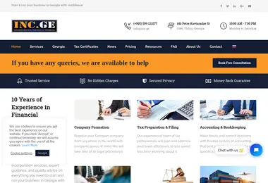 Screenshot of inc.ge
