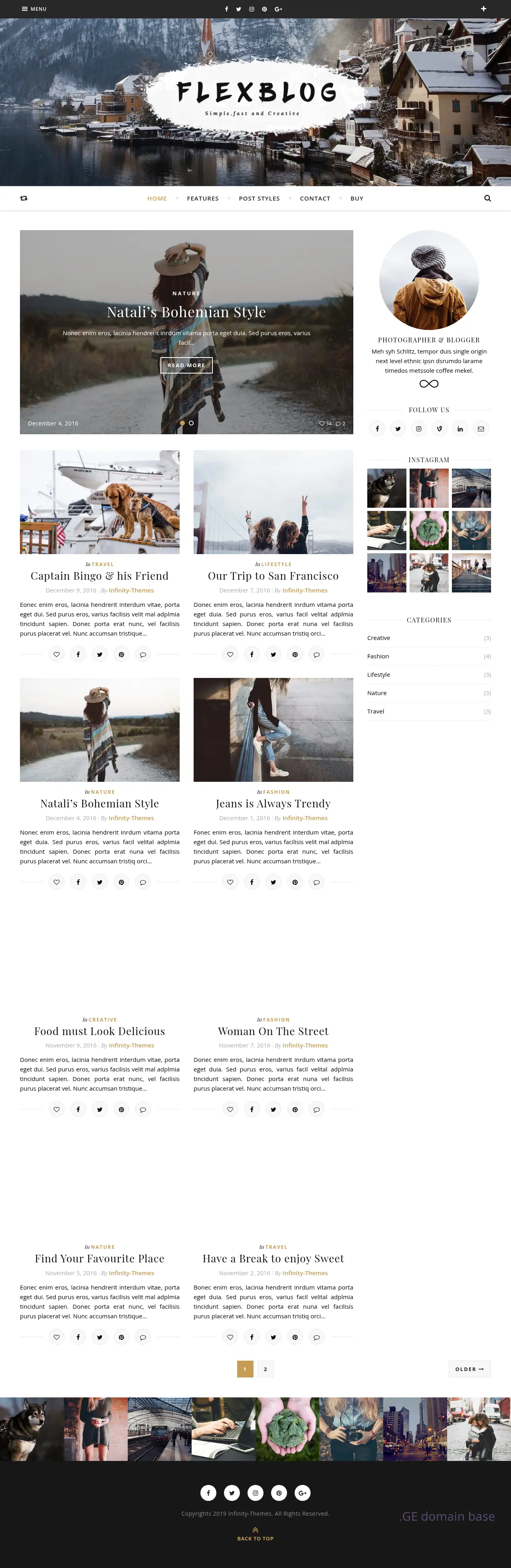 Screenshot of the site infinitythemes.ge