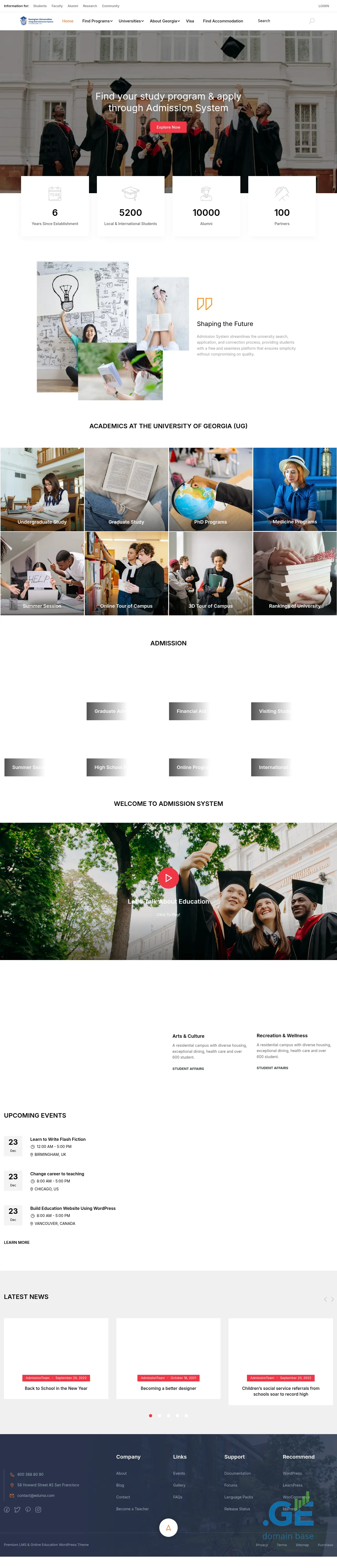 Screenshot of the site info.edu.ge