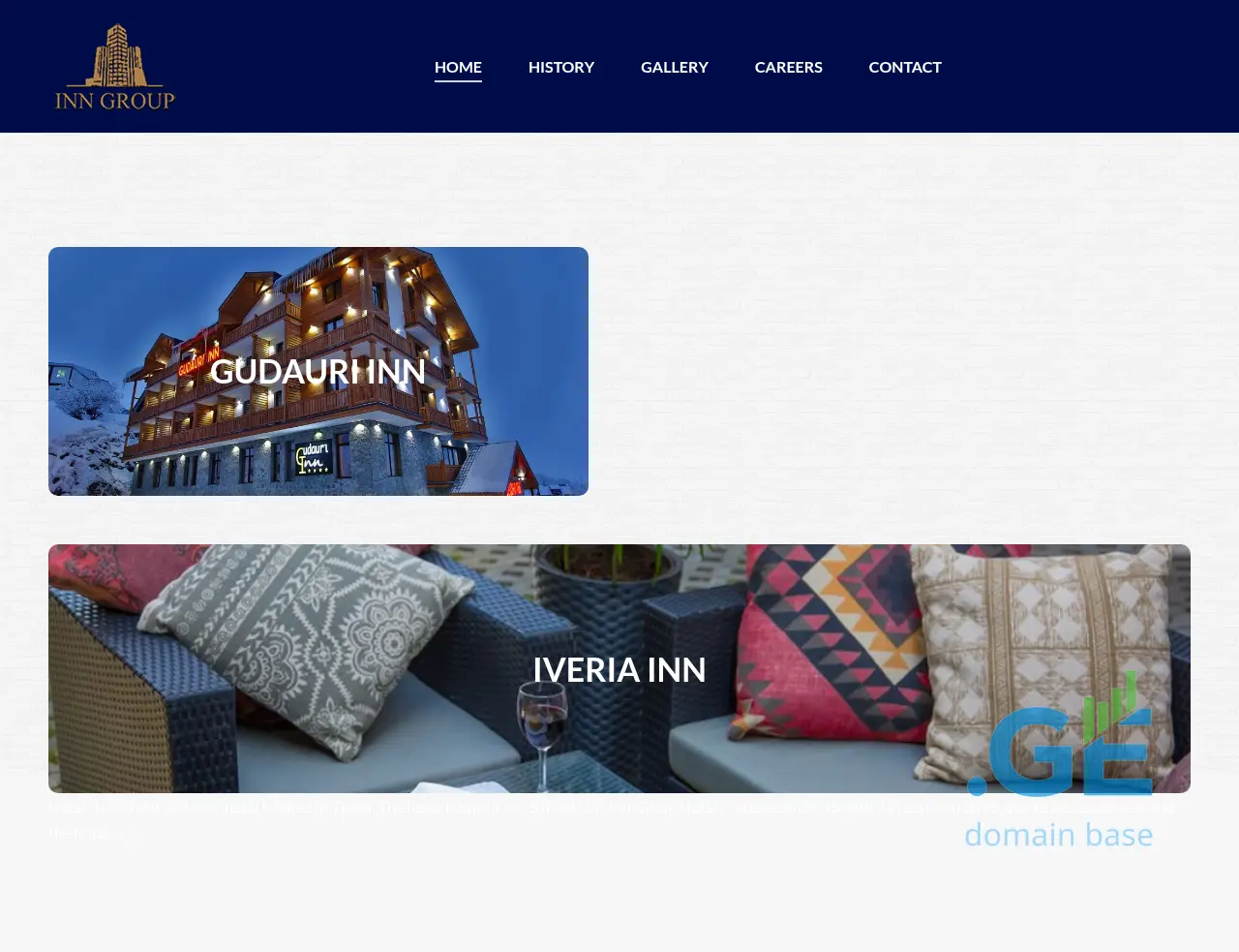 Screenshot of the site inngroup.ge