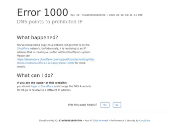 Screenshot of int.ge