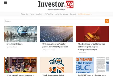 Screenshot of investor.ge